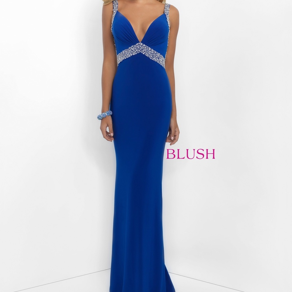 Deep V-Neck Gown